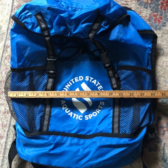 USAS United States Aquatic Sports nylon backpack knapsack book bag - Picture 5 of 16